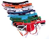 SiikWorld Men's Performance Cotton Supporter JockStrap Pack of 7