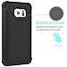 Tekcoo for Galaxy S6 Case, [Tmajor Series] [Black/Black] Shock Absorbing Hybrid Rubber Plastic Impact Defender Rugged Slim Hard Case Cover Shell for Samsung Galaxy S6 S VI G9200 GS6 All Carriers