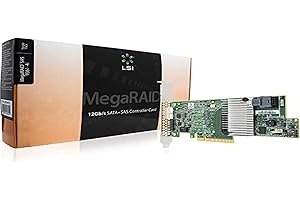LSI MegaRAID SAS 9361-4i 4-Port 12Gb/s SAS+SATA PCI-Express 3.0 Low Profile RAID Controller, Single