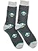 Nintendo Super Mario Bros Green Luigi Baseball Cap and Grey Mushroom Crew Sock Gift Bundle