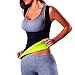 ISEYMI Women's Slimming Vest Hot Sweat Body Shaper Shirt for Weight Loss Sauna Tank Top Neoprene VES NO Zip