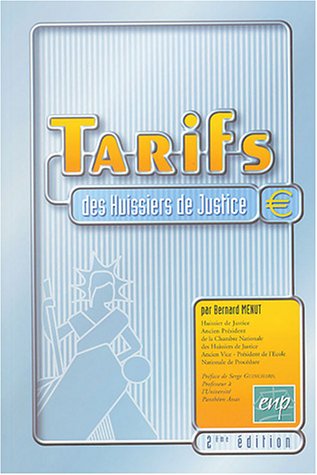Tarifs des huissiers de justice