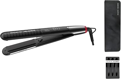 x KARL LAGERFELD K/Pro Stylist Lisseur, Peigne professionnel intégré, Fonction ionique pour des cheveux doux et brillants, Tous types de cheveux, 8 réglages de température, Écran LCD SF467LF0