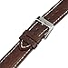Voguestrap TX77720BN Allstrap 20mm Brown Regular-Length Genuine-Leather Contrast-Stitch Watch Band
