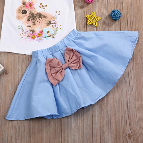 image for YOUNGER TREE Toddler Kids Baby Girls Easter Outfits Rabbit Vest Sleeve