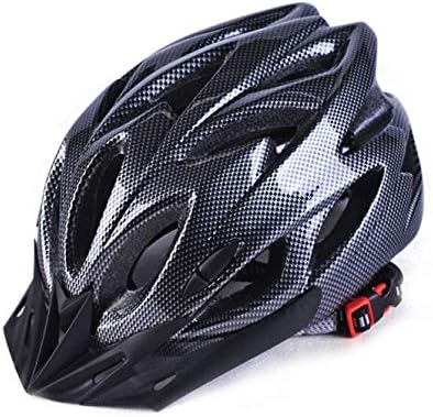 Adult Cycling Bike Helmet for Men Women,for Road Urban Mountain BMX Cycling Safety Protection with Removable Visor & Adjustable Reflective Strap (Black)