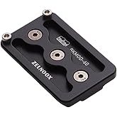 Zelnoox Keymod to Arca/RRS Dovetail Mount Plate - Quick Release Adapter for Hunting Tripods, Anti-Recoil Design
