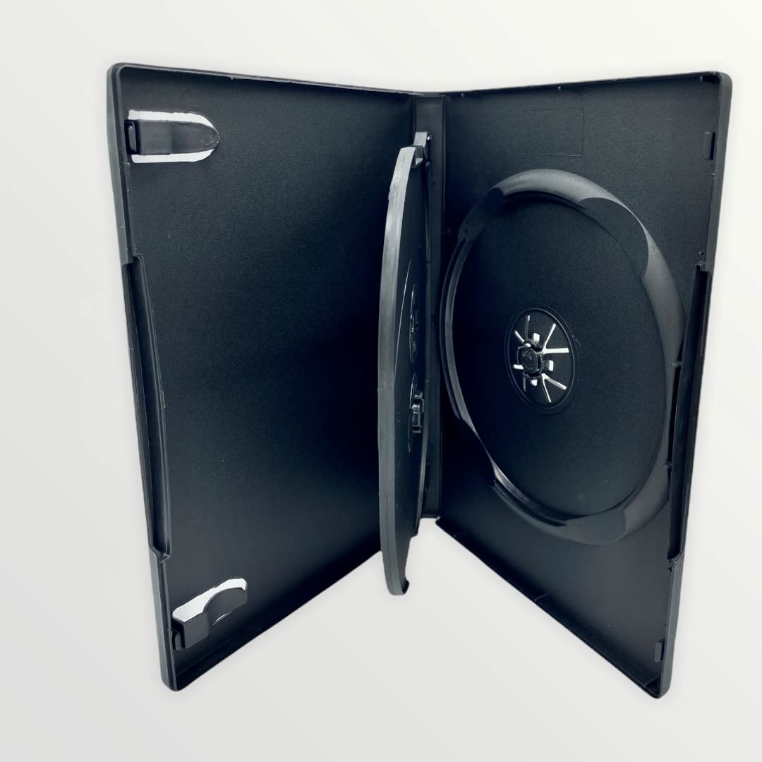 25 x Nexpak Triple Black DVD Case with Swing Tray By Dragon