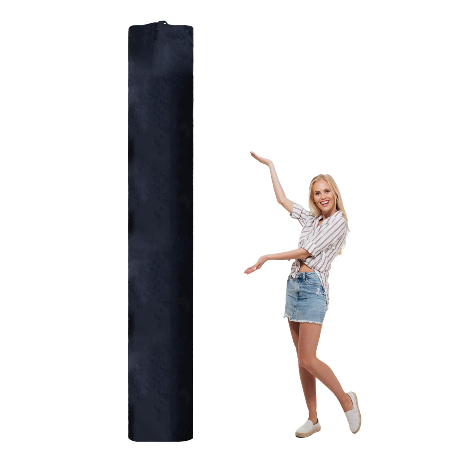 NICENEEDED Jumbo Rug Storage Bag Fitting Rugs up to 9 x 12 Ft, Protection for Rolled Rug 24 x 130 Inch, Large Drawstring Carpet Storage Pouch Oxford Cloth Rolled Rugs Moving Packing Bag