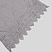 POZON Women's White Crochet Lace Patchwork A-Line Mini Dresses(M, Grey)