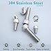 NINDEJIN 880 Pcs M2 M3 M4 M5 Stainless Steel Precise Metric Hex Socket Head Cap Machine Screws, Round Flat Socket Bolts and Nuts Set and Washers Assortment Kit +Wrench (Flat Head Cap)