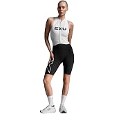 2XU Women's Light Speed React Tri Suit (US, Alpha, Medium, Regular, Regular, Standard, Black/White)
