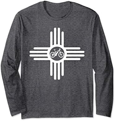 Unisex Bike New Mexico Shirt - Cyclist Tee - New Mexico Pride Shirt Large Dark Heather