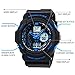 BesWLZ Kids Sports Watches Multi Function Waterproof Quartz Watch Wrist Dress Watch with LED Digital Alarm Stopwatch (Blue, Small)