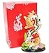 Feng Shui Shape 8 Double Carps Koi Fish in Lotus Pond Statues Figurine Wealth Lucky Figurine Home Decor Gift US Seller (Shape 8 Double Carps LY028)