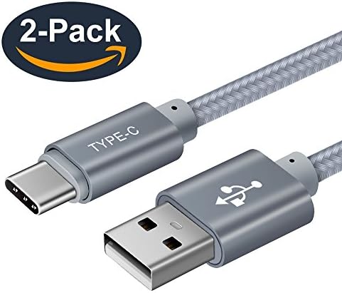 USB Type C Cable,OneKer(2-Pack 3.3FT) USB C Charger Nylon Braided Fast Charging Sync Cord Compatible Samsung Galaxy Note 9 8 S10 S9 S8 Plus,LG V20 G5 G6,Google Pixel 2 XL,Nexus 5X 6P,Nintendo Switch