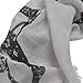 Unique Sharks Animal Print Frayed End Scarf Wrap, Grey