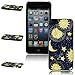 Voberry Vintage Retro Sun Moon Space Nebula Pattern Hard Back Skin Case Cover for Apple iPhone 5 5Gen 5S(B)