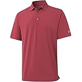 Rouen Golf Shirts for Men Dry Fit Performance Short Sleeve Moisture Wicking Plain Pique Casual Sports Mens Polo Shirts