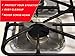 PARTY BARGAINS Square Burner Bibs | Disposable Aluminum Foil Gas Stove Protector Burner Bib Liners Cover - 8.5 Inch | Pack of 50.