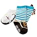 Lian LifeStyle Baby Boy's 3-Pairs-Pack Knee High Cotton Non-Skid Socks 6M-3Y One Size A