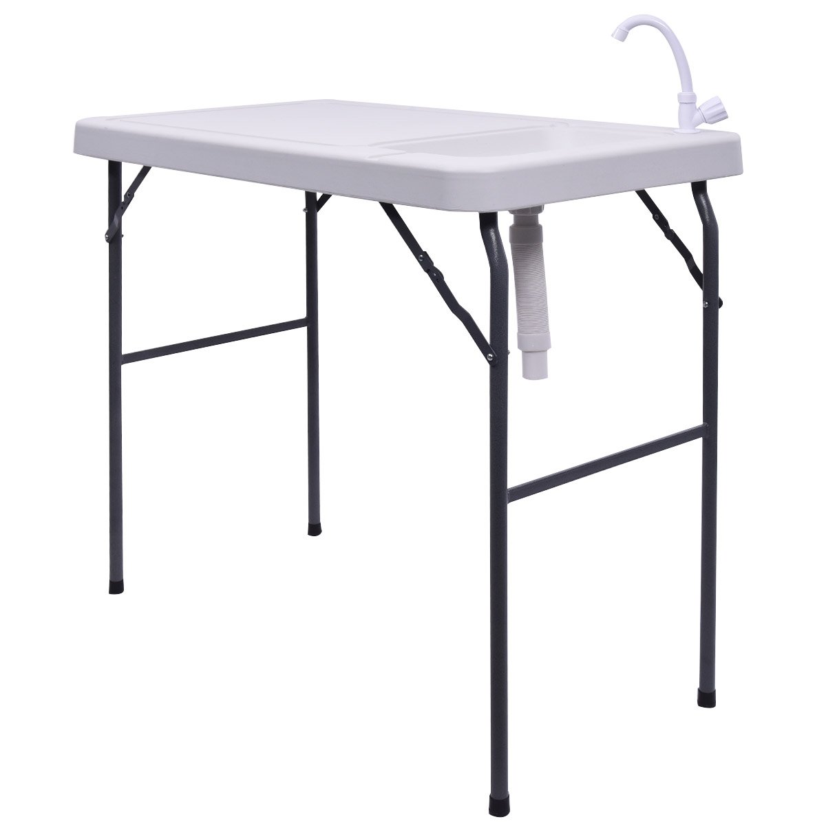 Goplus Portable Folding Table Fish Fillet Hunting Cleaning Cutting