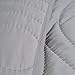 Lavish Home Solid Embossed 3 Piece Quilt Set - King - Silver