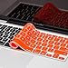 Kuzy - ORANGE Keyboard Silicone Cover Skin for Macbook / Macbook Pro 13