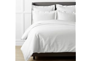 Kotton Culture 1000 Thread Count Duvet Cover - Queen/Full 3 Piece Duvet Set 100% Egyptian Cotton Breathable All Season with Zipper & Corner Ties Soft Comforter Cover - White