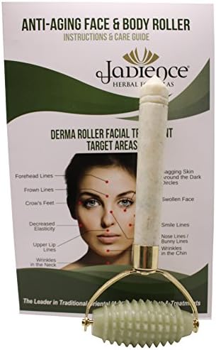 Jade Stone Needle Derma Roller | Massage Roller for Face, Neck, Arms, Thighs, Feet & Body | Relaxation & Stress Reduction | Natural Stress Relief & Anti-Aging by Jadience Herbal Formulas