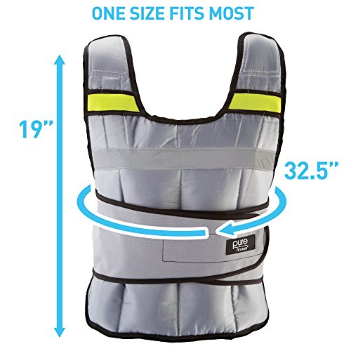 Pure Fitness 20lb Adjustable Weighted Vest in Oman Whizz Weight