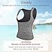 Eleady Womens No Zipper Hot Sweat Slimming Neoprene Shirt Vest Body Shapers (M Fits 30.3-32.6 Waistline, Grey)