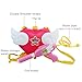 OLizee Super Cute Kids Girls Pink Angel Heart Backpack Water Gun Soaker Squirt Gun