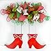 Koopi Deco Mesh 10 inch x 10 Yards Each Roll, Metallic Foil Poly Mesh Ribbon Red and Green Set for Christmas Wreaths, Swags, Craft, Party and Decorating Supplies - 4 Rolls