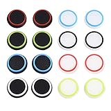 Mudder Mixed Colors Silicone Thumb Stick Grip Caps Protect Cover for PS4, Xbox 360, PS3 Controllers, 8 Pair