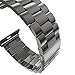 eLander Stainless Steel Metal Strap Business Replacement Band for Apple Watch Series 1 2 3 4 (42mm and 44mm Space Gray)