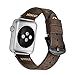 Apple Watch Band 42mm iWatch Band, ERWUBALA Genuine Cowhide Leather Apple Strap, Premium Vintage Replacement Watchband with Steel Clasp Classical Buckle Fits all Apple watch Model Series 3 2 1