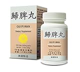 Gui Pi Wan Herbal Supplement Helps For Insomnia Memory Rapid Heart Beat Fatigue Poor Appetite 350mg 100 Pills Made in USA by Lao Wei