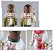 Anlydia 5pcs Wooden Nutcracker Ornament Set Handpainted Assorted Set 5” Tall Christmas Home Ornament Set