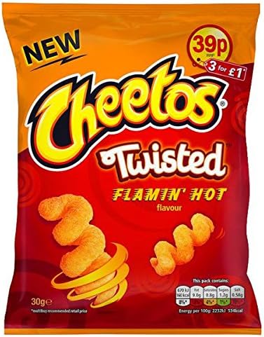 Cheetos Twisted Flamin' Hot Flavour 