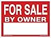 for Sale by Owner Sign Kit - 3 Double Sided Signs & 3 Heavy Duty H-Stakes - Red Property Signs 18