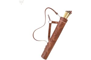 SCORPION ARCHERY Traditional Back Quiver Bow Arrow Holder Handmade Leather Quiver Lightweight & Comfortable gift for him aniversary gift