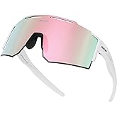 ZEMFAY Sports Polarized Sunglasses Men Women UV400 Cycling Glasses Windproof Goggles for Driving Running Golf Eyewear