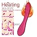PNBB Heating Vibrator 7 Powerful Multi-Speed 100% Waterproof USB Charge G-spot Vagina and Clitoris Vibrating Dildo Penis