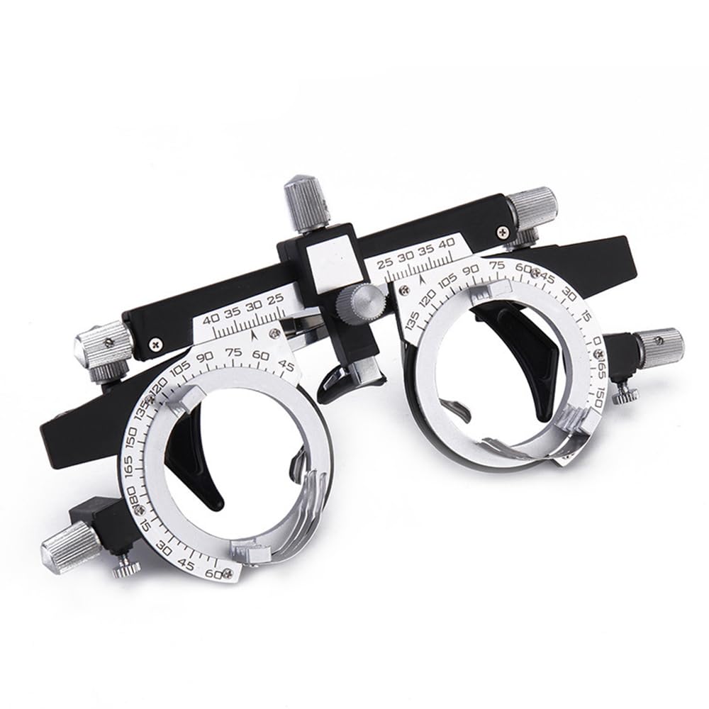 Smallterm Optical Optic Trial Lens Frame PD 48-80mm Fully Adjustable Trial Frame Eye Optometry Lens Frame for Visual Inspection in Optical Shops, Hospitals,Ophthalmology