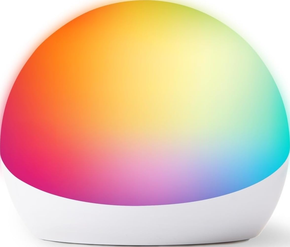 Amazon Echo Glow (modelo más nuevo), luz nocturna para niños, funciona con Alexa