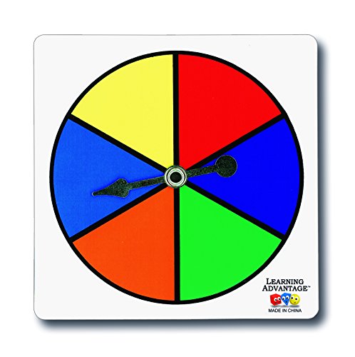 Learning Advantage 7354 Six-Color Spinners (Pack of 5)