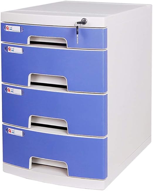 Amazon Com Xiaoping Office Desk File Cabinet With Lock Drawer Plastic Bedside Table Color A Home Kitchen