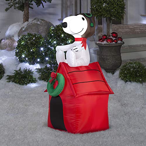 Gemmy Inflatable Snoopy On House 3 5 Foot Holiday Inflatables Outdoor Decorations G08 Pricepulse Gemmy Inflatable Snoopy On House 3 5 Foot Holiday Inflatables Outdoor Decorations G08 Pricepulse