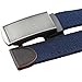 moonsix Canvas Web Belts for Men,Solid Color Casual Military Style Belt,Navy Blue